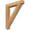 Ekena Millwork Traditional Arts & Crafts Rough Sawn Bracket, Western Red Cedar, 4"W x 28"D x 32"H BKT04X28X32TRA03RWR - alternate 1